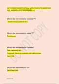 RN EKG TEST NEWEST ACTUAL WITH COMPLETE QUESTIONS  AND ANSWERS&sol;VERIFIED&sol;GRADED A&plus;