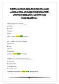 CHEM 210 EXAM 6 |QUESTIONS AND 100% CORRECT WELL DETAILED ANSWERS|LATEST UPDATE!!!!2025/2026|GUARANTEED PASS|GRADED A+