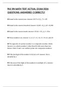 PAX RN MATH TEST ACTUAL EXAM 2026 QUESTIONS ANSWERED CORRECTLY