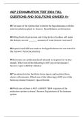 A&P 2 EXAMINATION TEST 2026 FULL QUESTIONS AND SOLUTIONS GRADED A&plus;