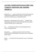 A35 FDNY CERTIFICATION EXAM SCRIPT 2026 COMPLETE QUESTIONS AND ANSWERS GRADED A&plus;