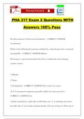 PHA 317 Exam 2 Questions WITH Answers 100&percnt; Pass