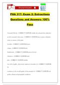 PHA 317&colon; Exam 2&colon; Extractions Questions and Answers 100&percnt; Pass