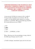 CERTIFIED HEMODIALYSIS TECHNICIAN TEST  2026 BANK 2 VERSIONS CURRENTLY TESTING  EXAM QUESTIONS WITH DETAILED VERIFIED  ANSWERS &lpar;100&percnt; CORRECT ANSWERS  &sol;ALREADY GRADED A&plus;