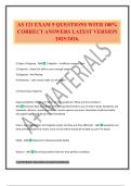 AS 121 EXAM 5 QUESTIONS WITH 100&percnt; CORRECT ANSWERS LATEST VERSION 2025&sol;2026&period;