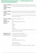 NUR 376 Pathophysiology Exam 1 &ndash; Verified Questions & A&plus; Guaranteed Nursing Success