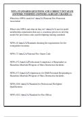 NFPA STANDARDS QUESTIONS AND CORRECT DETAILED  ANSWERS &lpar;VERIFIED ANSWERS&rpar; ALREADY GRADED A&plus;