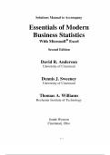 Complete Solutions Manual &mdash; Statistics for Business and Economics&comma; 2th Edition &mdash; David R&period; Anderson &mdash; Chapters 1&ndash;21 Covered &lpar;Latest Update&rpar;
