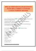BPK 241 MIDTERM EXAM QUESTIONS WITH 100&percnt; CORRECT ANSWERS LATEST VERSION 2025&sol;2026&period;