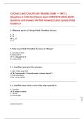 CHICAGO LIMO CHAUFFEUR TRAINING EXAM &mdash; PART 1 &lpar;Questions 1&ndash;150&rpar; Most Recent exam COMPLETE &lpar;2026&rpar; EXAM Questions and Answers &lpar;Verified Answers&rpar; &lpar;Latest Update 2026&rpar; Graded A&plus; bundle