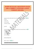 BADM 353 EXAM 1 QUESTIONS WITH 100&percnt; CORRECT ANSWERS LATEST VERSION 2025&sol;2026