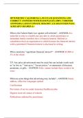 OPTOMETRY CALIFORNIA LAW EXAM QUESTIONS AND CORRECT ANSWERS WITH RATIONALES &lpar;100&percnt; VERIFIED ANSWERS&rpar; LATEST UPDATE 2026&sol;2027 &vert; GUARANTEED PASS &vert; ALREADY GRADED A&plus;