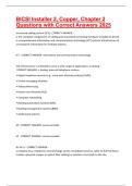 BICSI Installer 2&comma; Copper&comma; Chapter 2 Questions with Correct Answers 2025