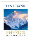 Test Bank for Physics&colon; Principles with Applications 6th Edition Giancoli &vert; Complete Chapter 1-8 Q&A