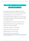 Envoy E145 Limitations Exam Questions and Answers Graded A&plus;