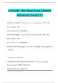 E145 QRC Mem Items Exam Questions and Answers Graded A&plus;