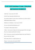 CLST 2102 Katchmer Exam 3 Questions and Answers Graded A&plus;