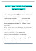 clst 2102 exam 2&colon; review Questions and Answers Graded A&plus;