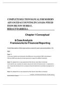 Solution Manual for Modern Advanced Accounting in Canada 9th Edition Hilton &vert; Complete Chapter 1-4 Cases & Problems