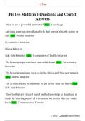 PH 144 Midterm 1 Questions and Correct  Answers 