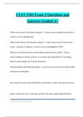 CLST 2102 Bundled Tests Questions and Answers Graded A&plus;