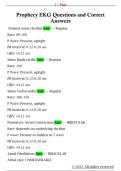 Prophecy EKG Questions and Correct  Answers