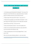 CLST 2102 Bundled Tests Questions and Answers Graded A&plus;