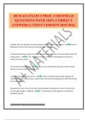 BUSI 421 EXAM 2 PROF&period; CORNFIELD QUESTIONS WITH 100&percnt; CORRECT ANSWERS LATEST VERSION 2025&sol;2026&period;