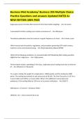 Business Mail Academy&sol; Business 205 Multiple Choice Practice Questions and answers Updated RATED A&plus; NEW EDITION 100&percnt; PASS
