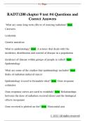 RADT1200 chapter 9 test &num;4 Questions and  Correct Answers