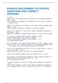 FINANCE SUSTAINMENT PE &lpar;GTRAC&rpar; QUESTIONS AND CORRECT ANSWERS