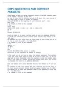CRPC QUESTIONS AND CORRECT ANSWERS