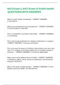 N471 Exam 1&comma; N471 Exam -1 Public Health QUESTIONS WITH ANSWERS