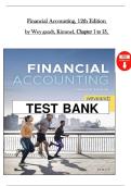 Financial Accounting Test Bank &vert; 12th Edition &vert; Weygandt&comma; Kimmel & Mitchell &vert; Chapters 1&ndash;13 &vert; ISBN 9781119874386 &vert; Graded A&plus;