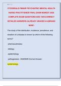 FITZGERALD PMHNP PSYCHIATRIC MENTAL HEALTH  NURSE PRACTITIONER FINAL EXAM NEWEST 2026  COMPLETE EXAM QUESTIONS AND 100&percnt;CORRECT  DETAILED ANSWERS &vert;ALREADY GRADED A&plus;&vert;&vert;BRAND  NEW&excl;&excl; 