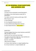 AZ-104 Renewal Exam &lpar;2026&rpar; &mdash; Verified Questions & Correct Answers &vert; Latest Updated Version