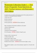 Wastewater Certification Mega Pack 2026 &mdash; Collections III&comma; Texas Class A&sol;B&sol;C & Grade 1 &vert; Verified Questions&comma; Correct Answers & Detailed Rationales