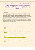 Ohio State Fire Alarm Actual Exam V1 &lpar;2026&sol;2027&rpar; &ndash;&vert; Fire Alarm Systems &vert; Ohio State Certification  Questions with Verified Answers &vert; 100&percnt; Correct &vert;  Graded A