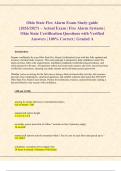 Ohio State Fire Alarm Exam Study guide  &lpar;2026&sol;2027&rpar; &ndash; Actual Exam &vert; Fire Alarm Systems &vert;  Ohio State Certification Questions with Verified  Answers &vert; 100&percnt; Correct &vert; Graded A