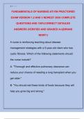 FUNDAMENTALS OF NURSING ATI RN PROCTORED  EXAM VERSION 1&comma;2 AND 3 NEWEST 2026 COMPLETE  QUESTIONS AND 100&percnt;CORRECT DETAILED  ANSWERS &lpar;VERIFIED AND GRADED A&plus;&vert;&vert;BRAND  NEW&excl;&excl;&excl;&rpar;