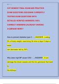 CHT BONENT FINAL EXAM AND PRACTICE  EXAM QUESTIONS 2026 BANK CURRENTLY  TESTING EXAM QUESTIONS WITH  DETAILED VERIFIED ANSWERS &lpar;100&percnt;  CORRECT ANSWERS &vert;&vert;ALREADY GRADED  A&plus;&vert;&vert;BRAND NEW&excl;&excl;&excl; 