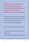 HEMODIALYSIS TECHNICIAN CERTIFICATION  TEST 2026 BANK 2 VERSIONS CURRENTLY  TESTING EXAM QUESTIONS WITH 100&percnt; DETAILED  VERIFIED ANSWERS &lpar;100&percnt; CORRECT  ANSWERS &vert;&vert;ALREADY GRADED A&plus;&rpar;BRAND NEW&excl;&excl;&excl;