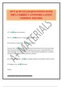 DVT & PE EXAM QUESTIONS WITH 100&percnt; CORRECT ANSWERS LATEST VERSION 2025&sol;2026&period;