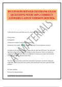 DVT&sol;PVD&sol;PE&sol;HTN&sol;ED-TESTBANK EXAM QUESTIONS WITH 100&percnt; CORRECT ANSWERS LATEST VERSION 2025&sol;2026&period;