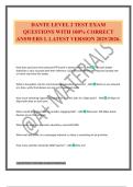 DANTE LEVEL 2 TEST EXAM QUESTIONS WITH 100&percnt; CORRECT ANSWERS L LATEST VERSION 2025&sol;2026&period;