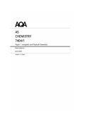 AQA AS Chemistry Paper 1 2026 Mark Scheme &vert; Full Answers & Breakdown
