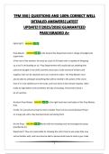 TFM 350&vert; QUESTIONS AND 100&percnt; CORRECT WELL DETAILED ANSWERS&vert;LATEST UPDATE&excl;&excl;&excl;&excl;2025&sol;2026&vert;GUARANTEED PASS&vert;GRADED A&plus;