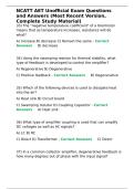 NCATT AET Unofficial Exam Questions and Answers &lpar;Most Recent Version&comma; Complete Study Material&rpar;&period;