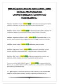 TFM 08&vert; QUESTIONS AND 100&percnt; CORRECT WELL DETAILED ANSWERS&vert;LATEST UPDATE&excl;&excl;&excl;&excl;2025&sol;2026&vert;GUARANTEED PASS&vert;GRADED A&plus;
