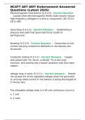 NCATT AET AEIT Endorsement Answered Questions &lpar;Latest 2026&rpar;&period;